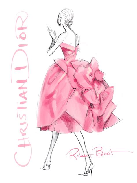 dior fashion sketches